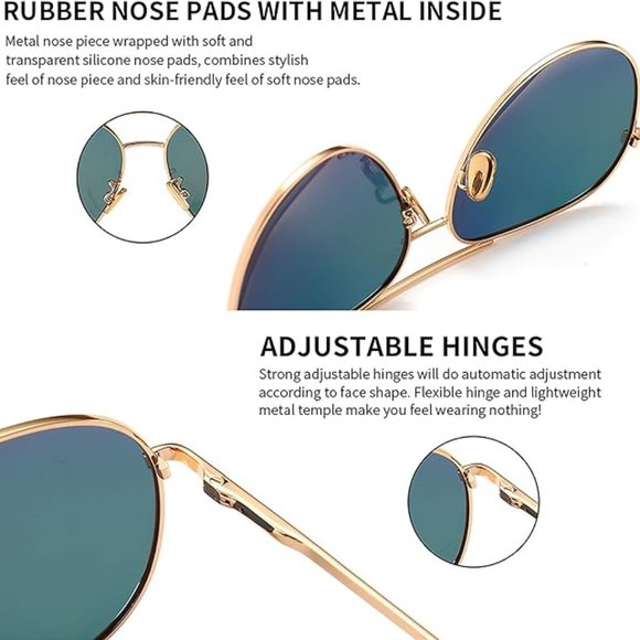 Mirrored polarized sunglasses main image 5